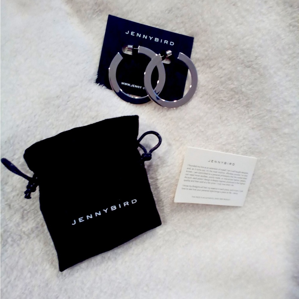 Jenny bird hoop earrings